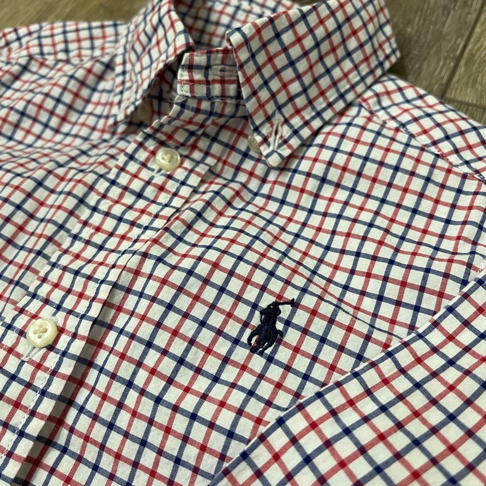 Ralph Lauren Toddler Kids Plaid Button Down Shirt - Picture 2 of 4